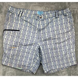 Time Flies Mens Shorts XXL Multicolor Geometric Chino‎ Outdoors Casual